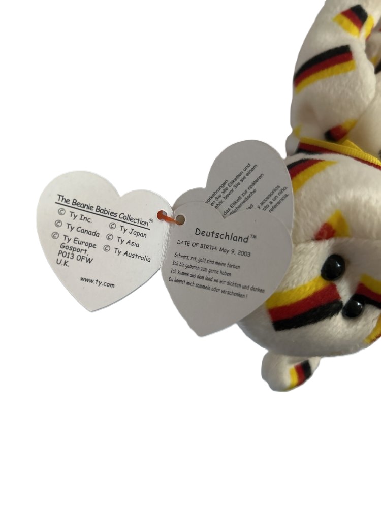 Ty Deutschland Germany Beanie Baby Bear 2003 – With Tags