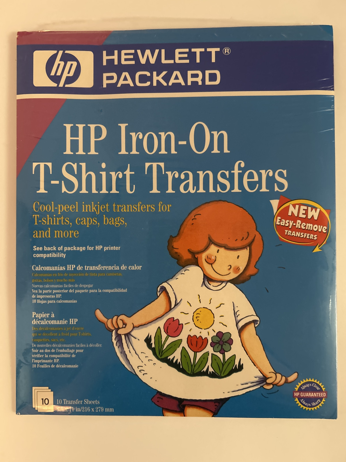T-Shirt Transfers - HP Iron-On, 10 Sheets