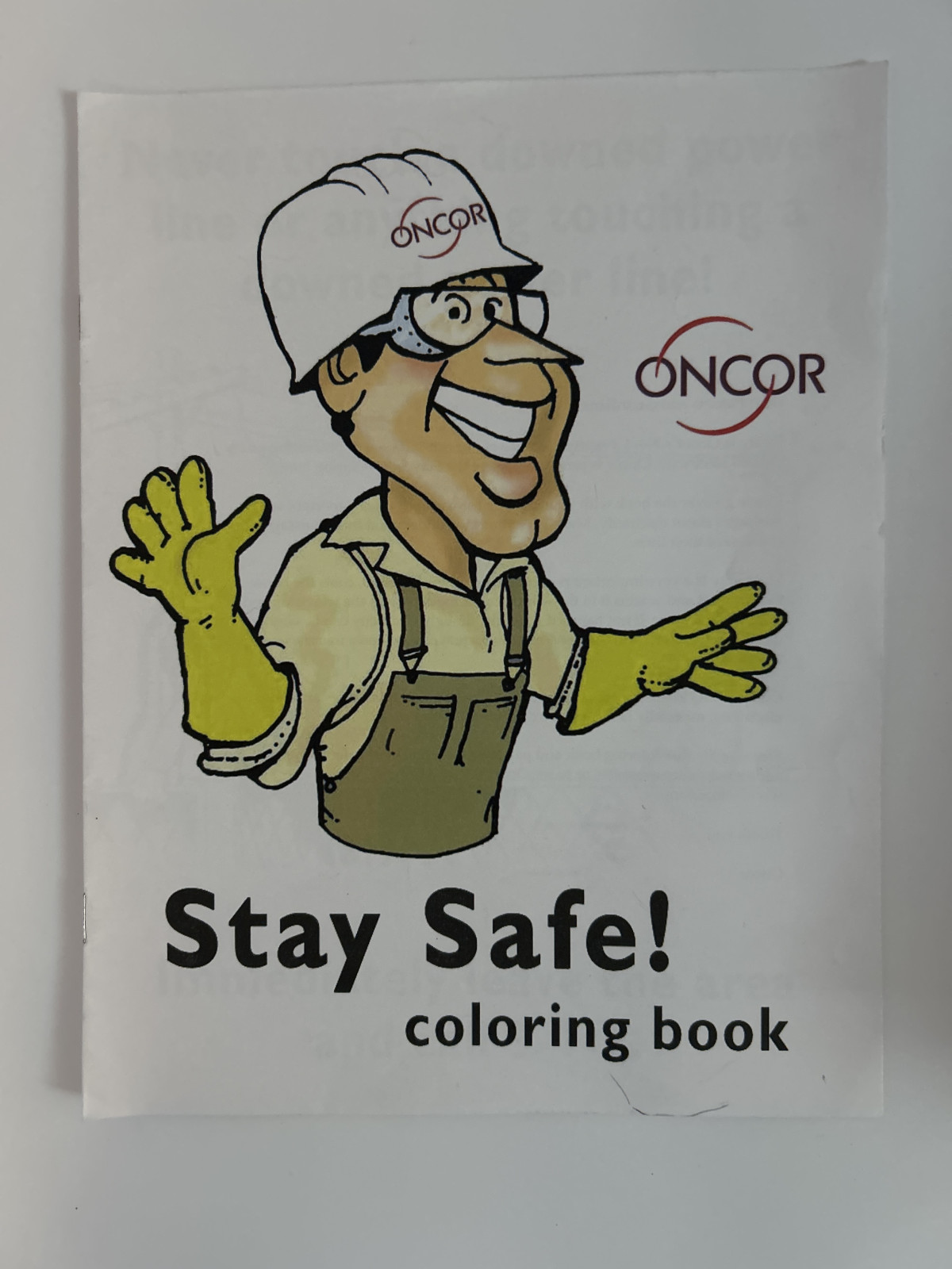 Coloring Book - Oncor Stay Safe Theme