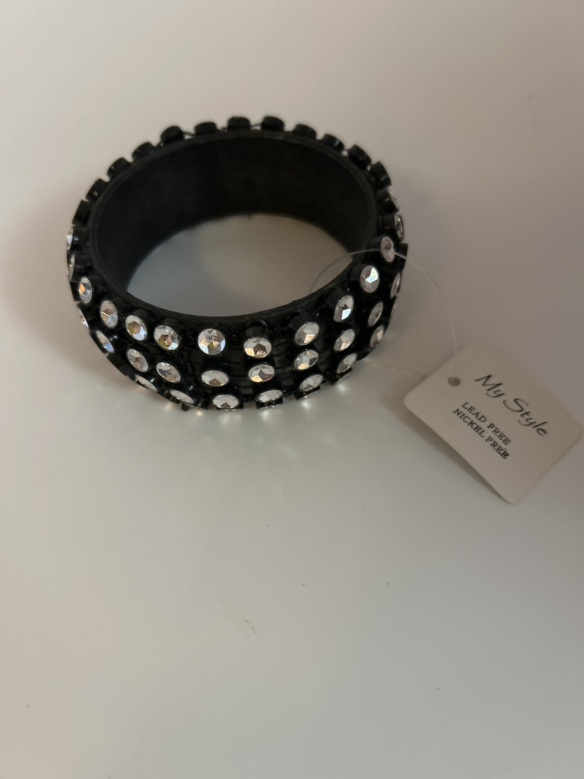 Bracelet - Rhinestone Embellished, Black