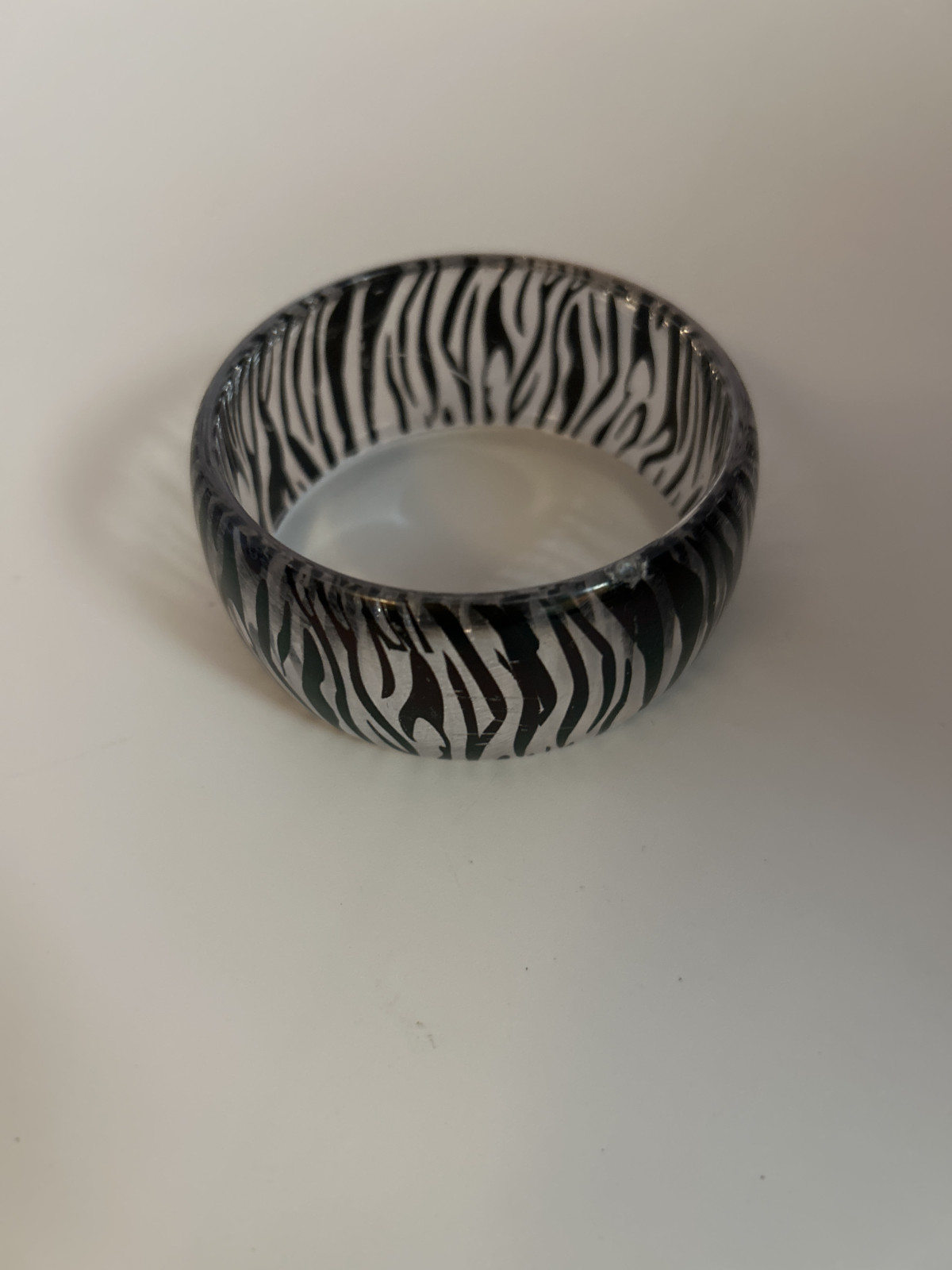 Bracelet - Zebra Print, Acrylic