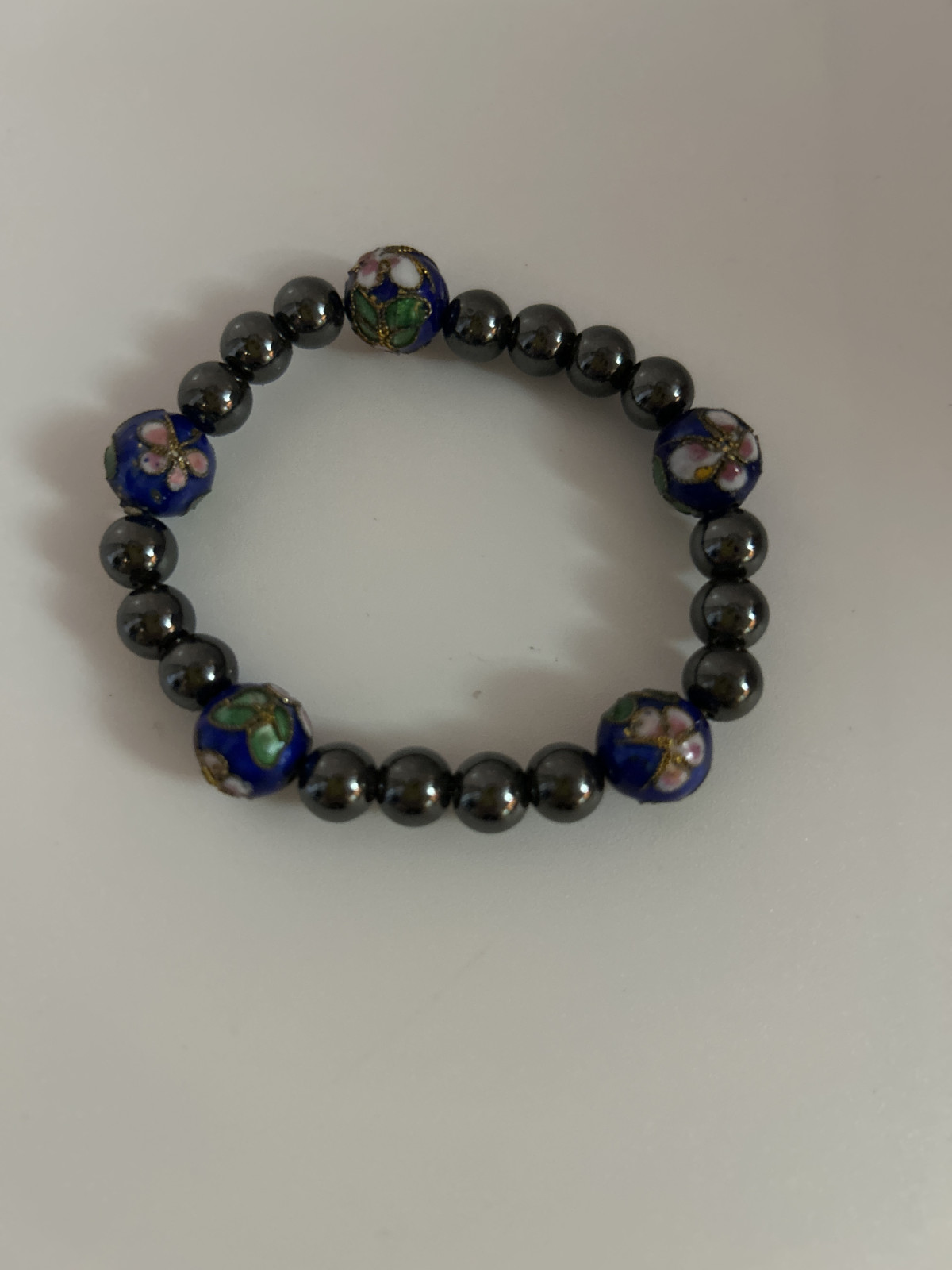 Bracelet - Floral Beaded Stretch