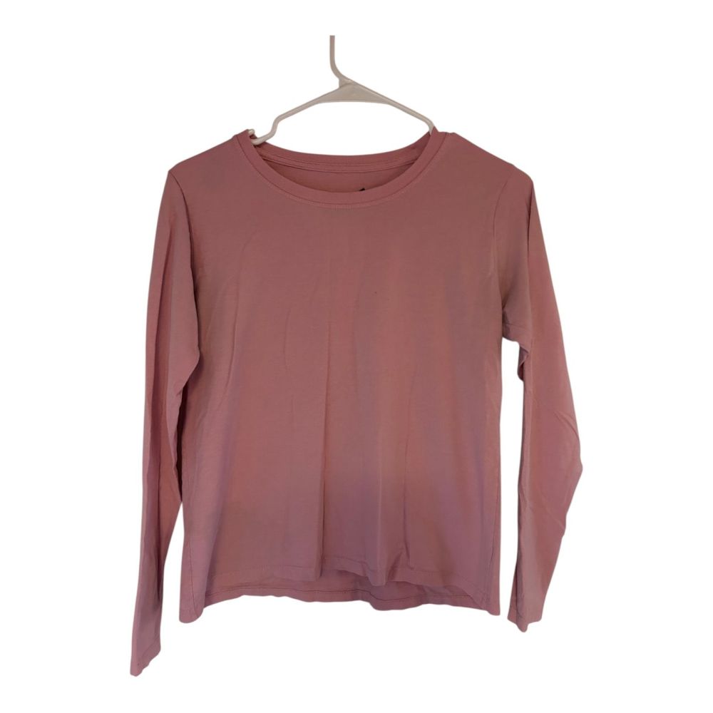 Women's Hanes Long Sleeve T-Shirt - Soft Pink