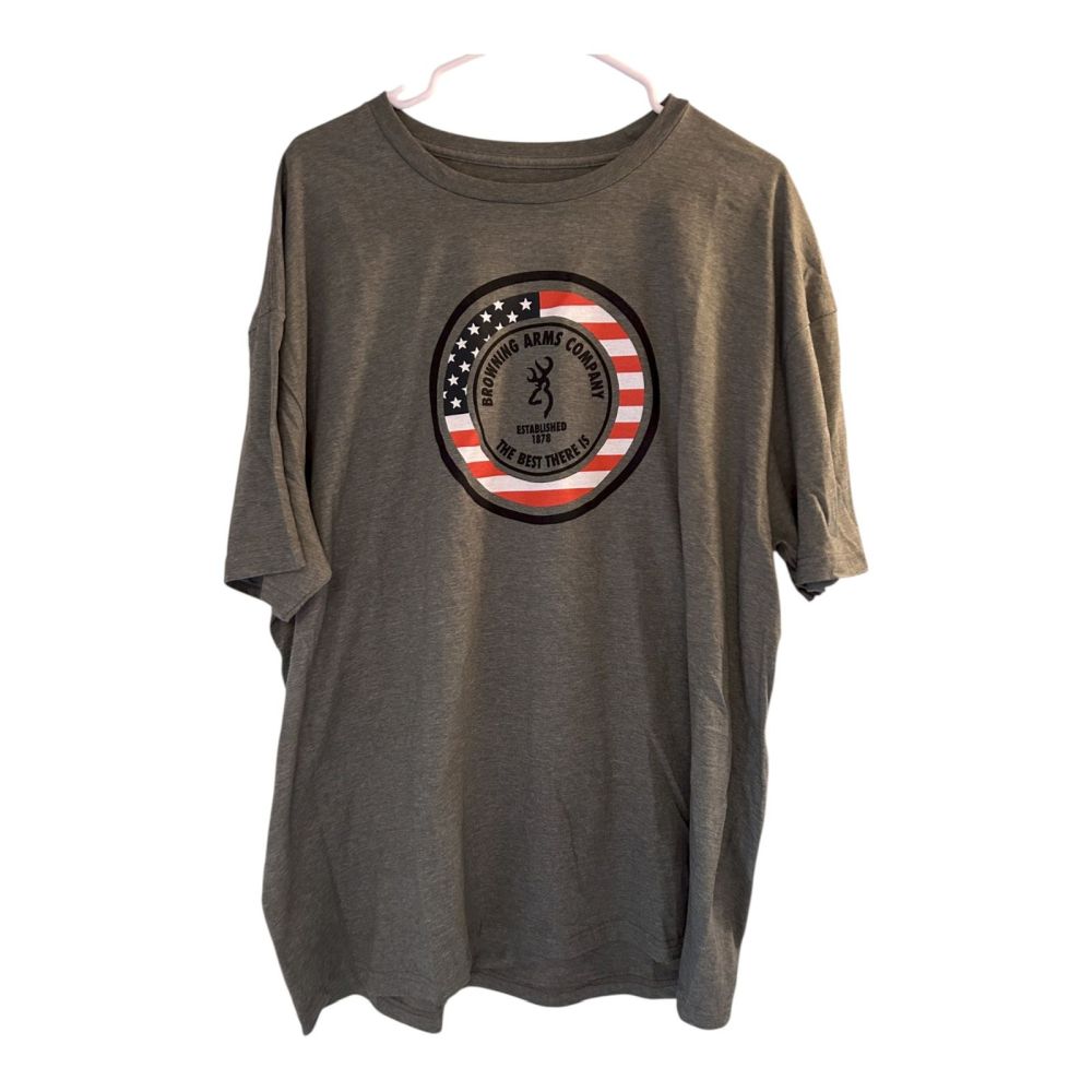 Men's Browning T-Shirt - American Flag Logo
