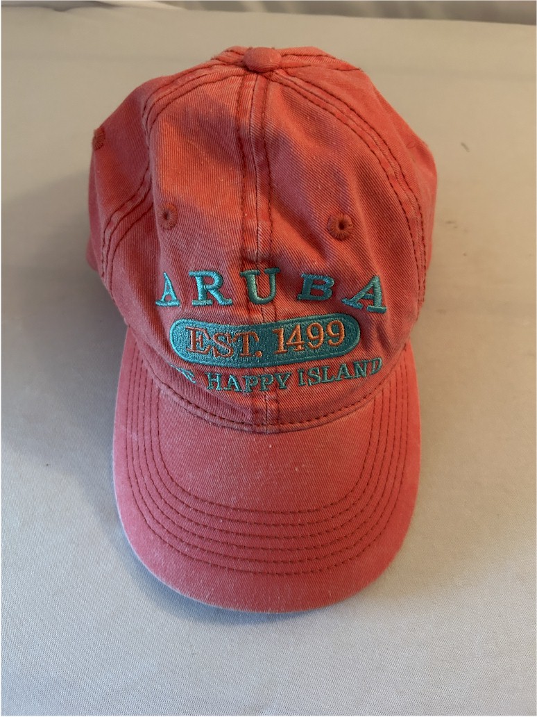 Aruba Embroidered Red Cap - Happy Island