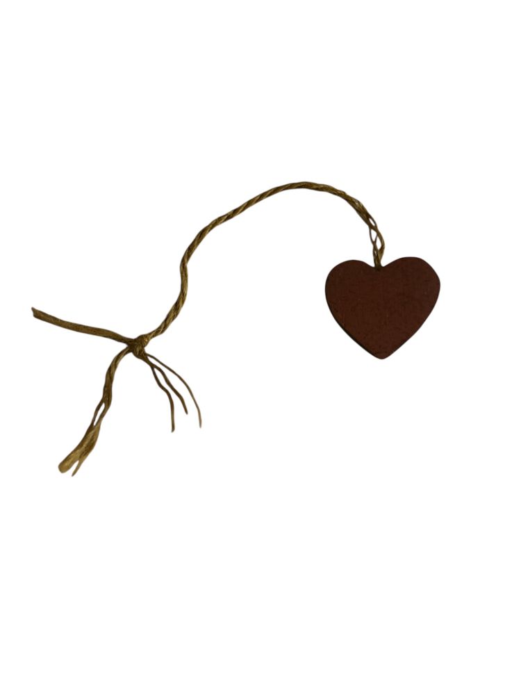 6.5"x1.5" - Handcrafted Wooden Heart Ornament