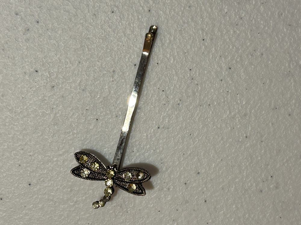 Dragonfly Rhinestone Hair Clip - Elegant Sparkle