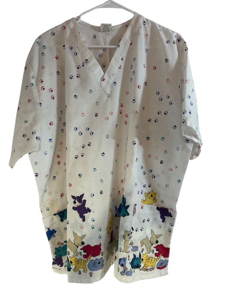 Women's Veterinarian/Healthcare Scrubs Top 2XL