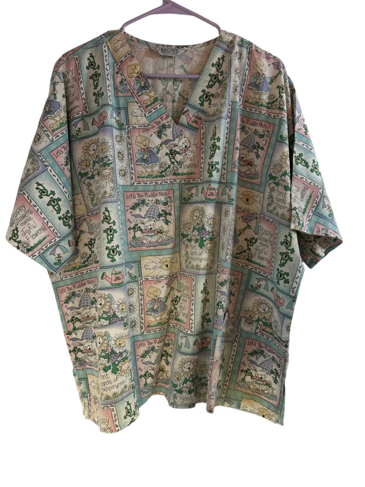 Women's Veterinarian/Healthcare Scrubs Top Size 2XL