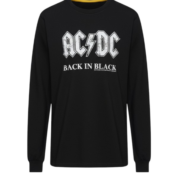 Men's AC/DC “Back in Black” Long Sleeve Tee