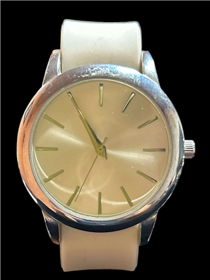 JCP Silver and Cream Quartz Watch
