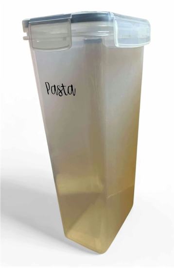 Tall Clear Plastic Pasta Storage Container – 11.5x5