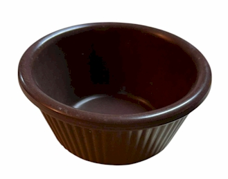 Brown Plastic Ramekin 3.25" – Sauce or Condiment Cup