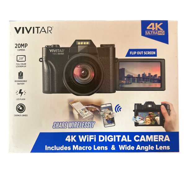Vivitar 20MP 4K Ultra HD Wifi Digital Camera