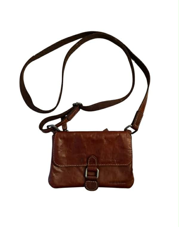 Jack Georges Leather Crossbody Bag Purse 7x4.5