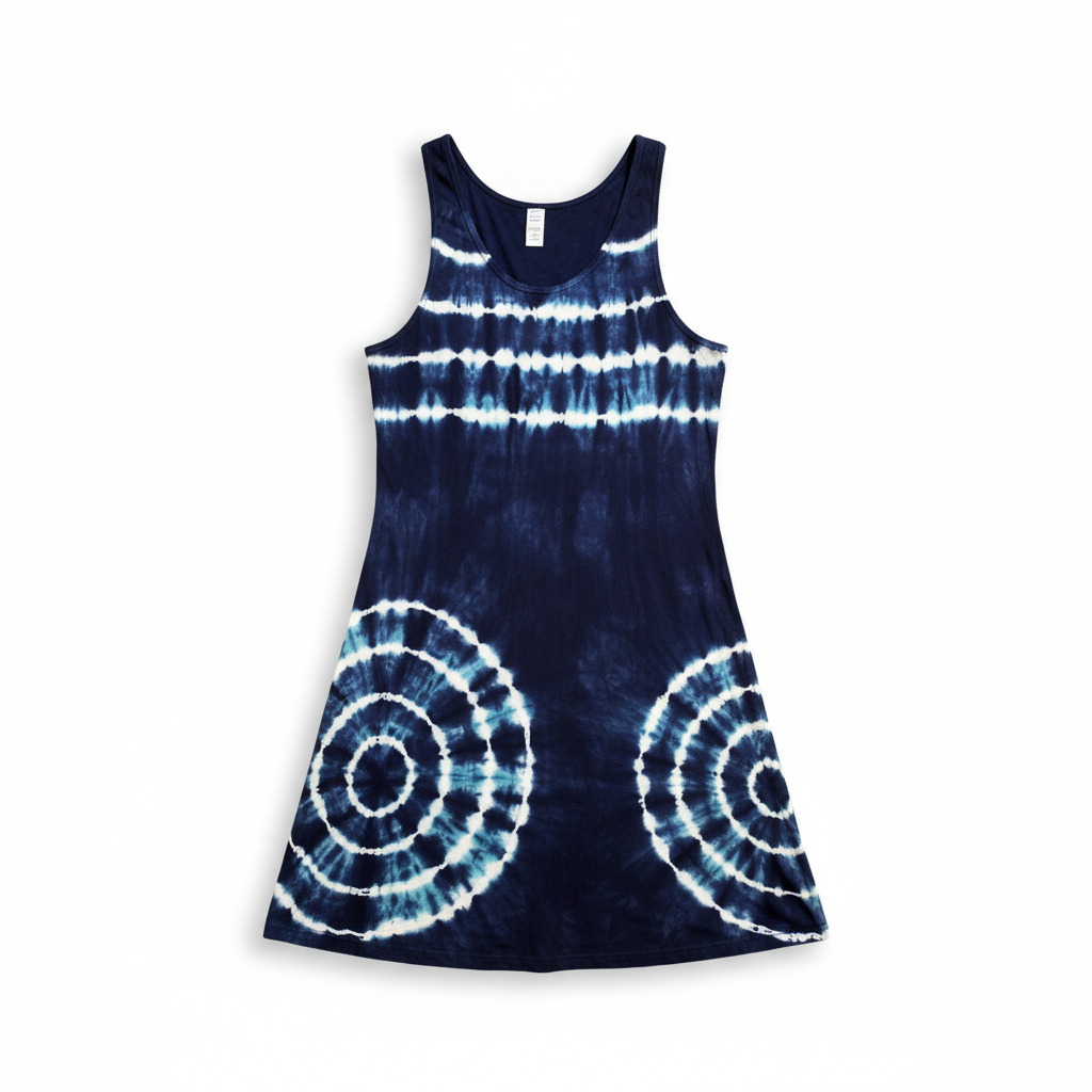 Women’s Tie Dye Sleeveless Tank Dress