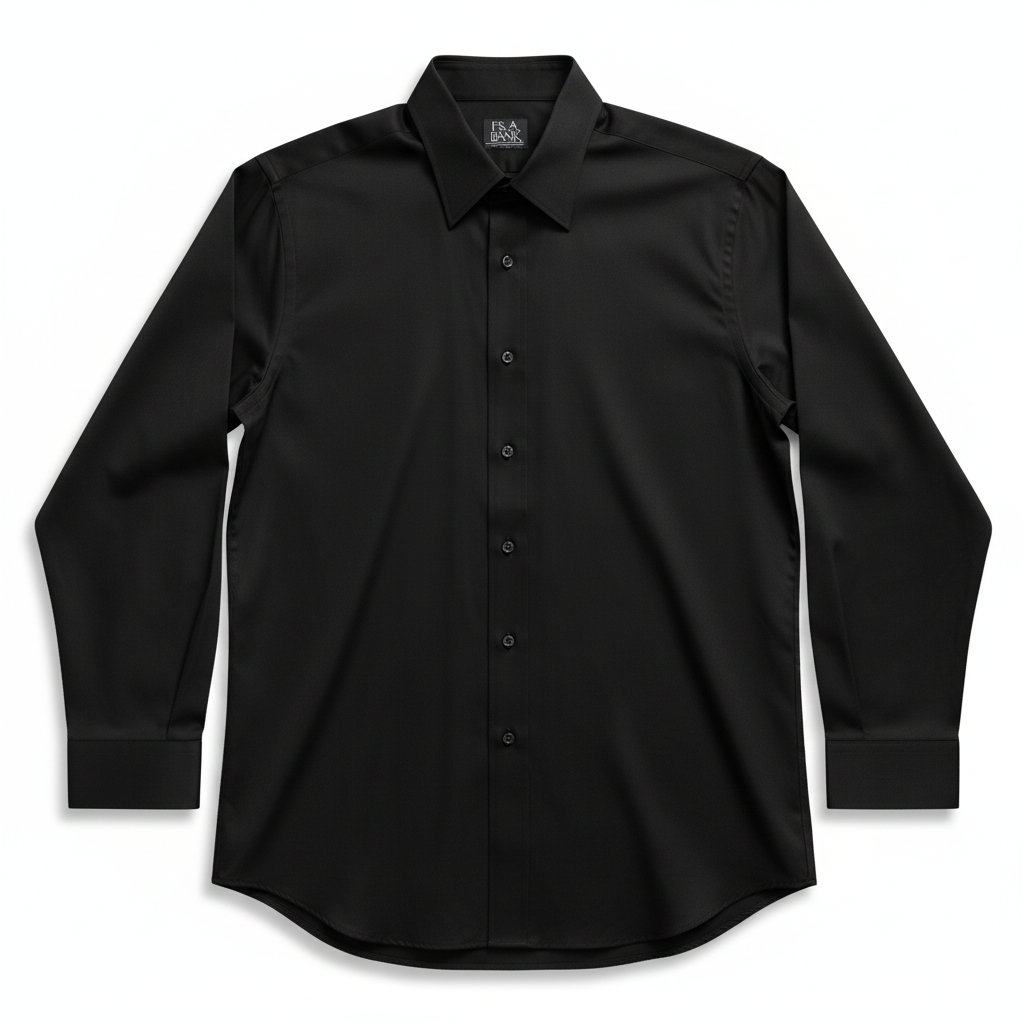 Mens Tailored Fit Dress Shirt by Jos. A. Bank Travelers Collection 43L 17 Neck Mens Tailored Fit Dress Shirt by Jos. A. Bank Travelers Collection 43L 17 Neck