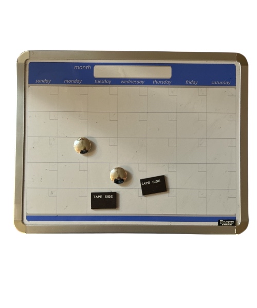 Magnetic Dry Erase Monthly Calendar Board