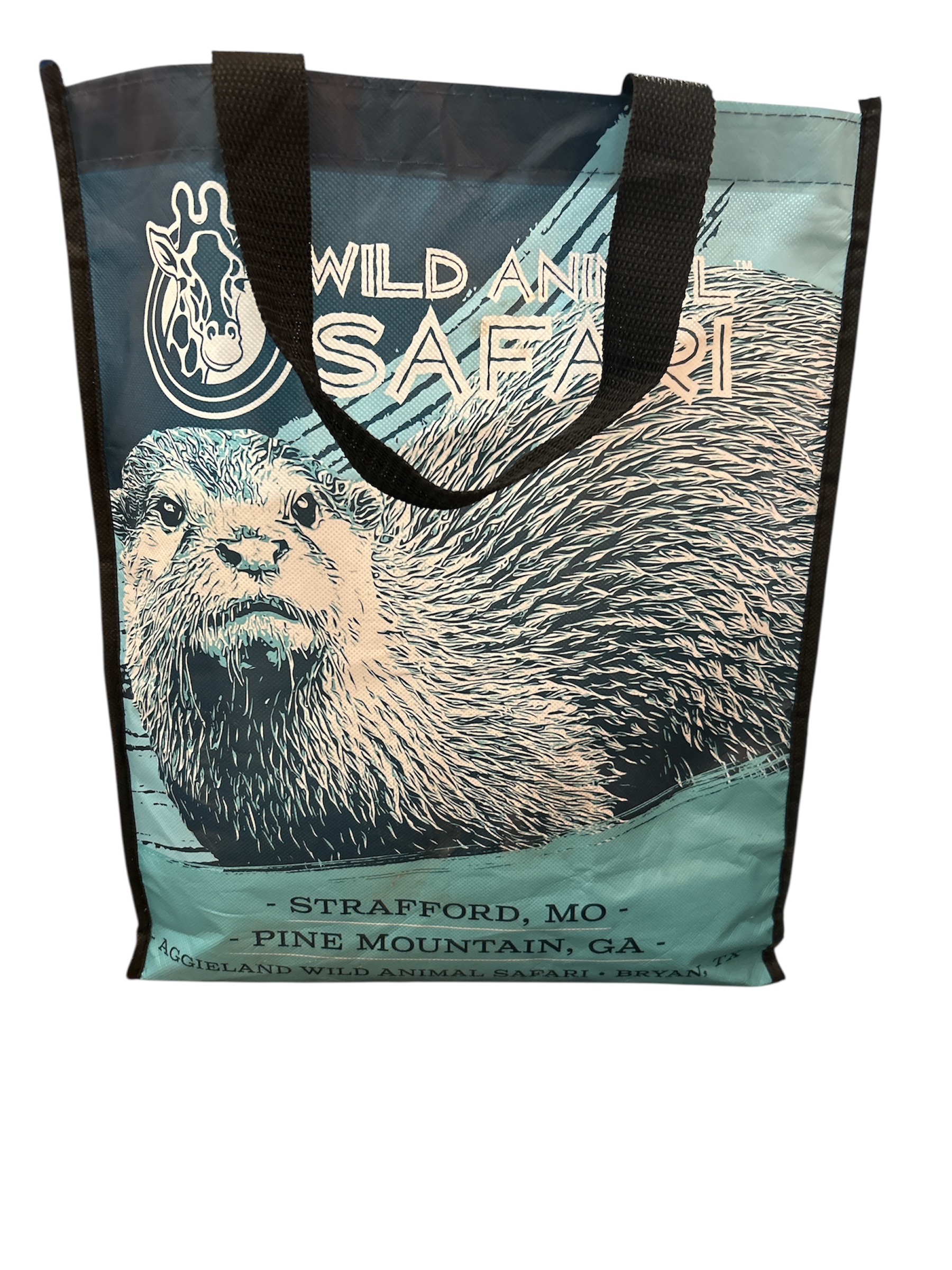16"x13"x5" - Wild Animal Safari Tote Bag - Large Graphic Design