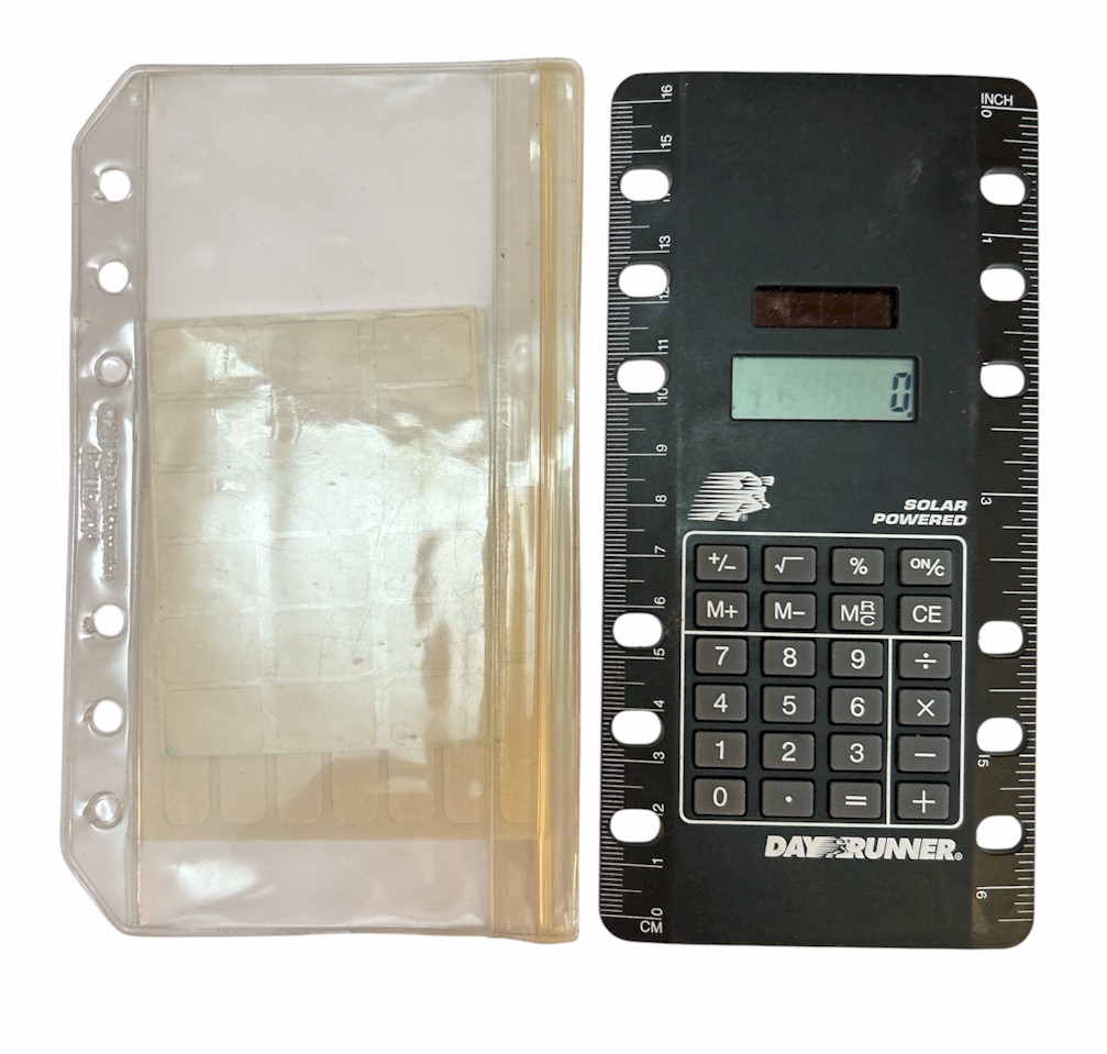 Day Runner Solar Powered Calculator Ruler