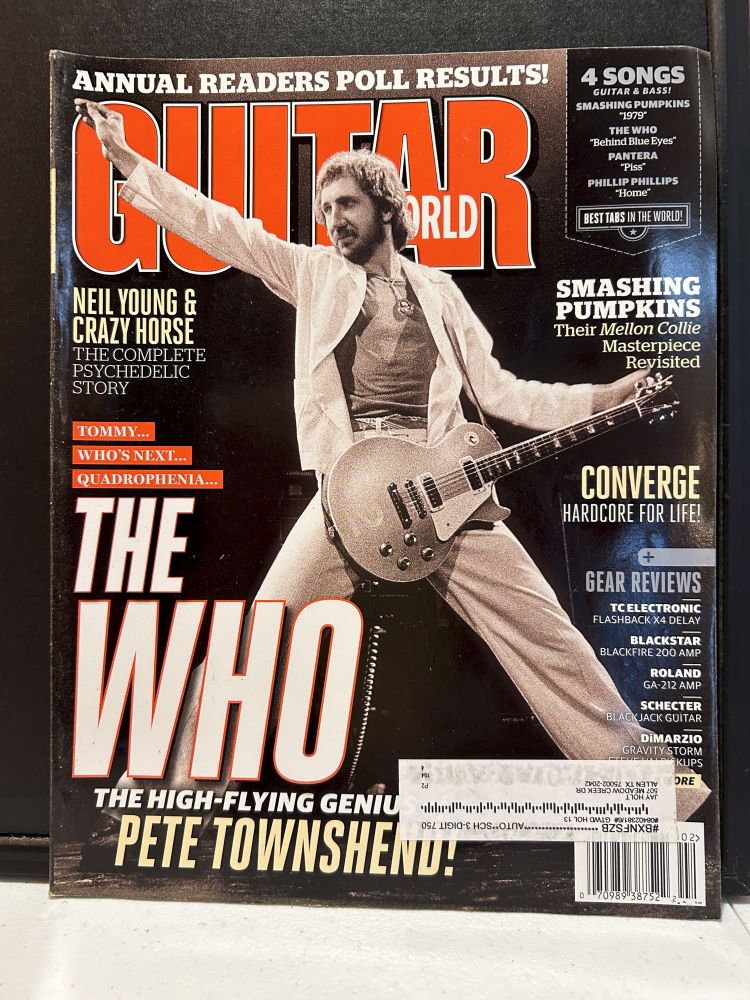 Guitar World Magazine The Who Cover VG Condition