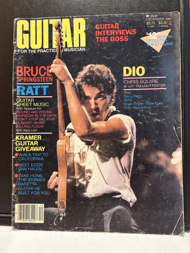 Guitar Magazine Bruce Springsteen December 1984