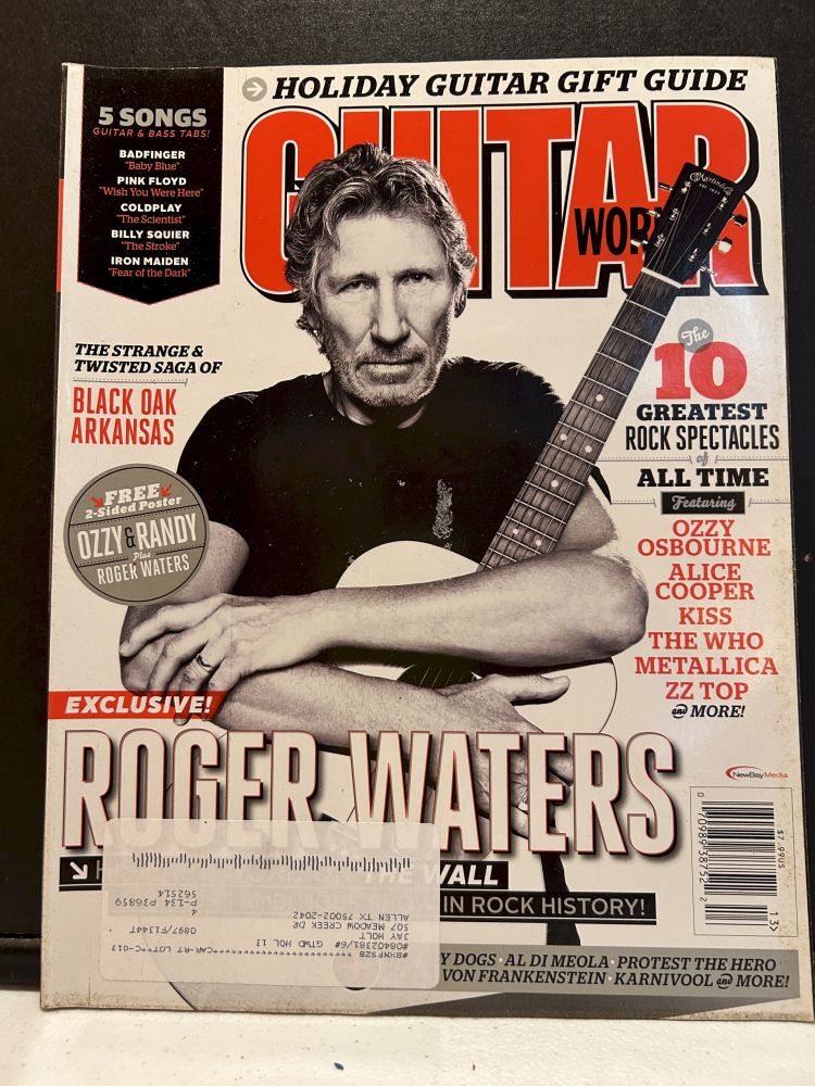 Guitar World Magazine Roger Waters Cover November 2010