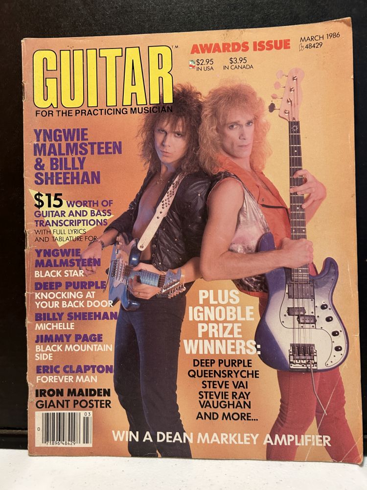 Guitar for the Practicing Musician March 1986 Yngwie Malmsteen