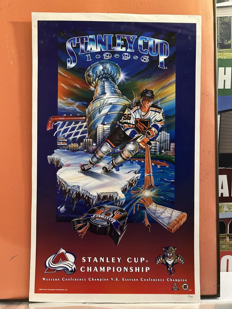 1996 Stanley Cup Championship Poster 16x27 Near Mint