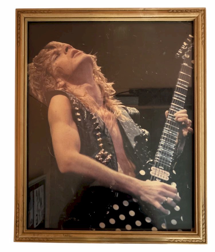 Randy Rhoads 1980s Poster Framed 16x20 Very Good