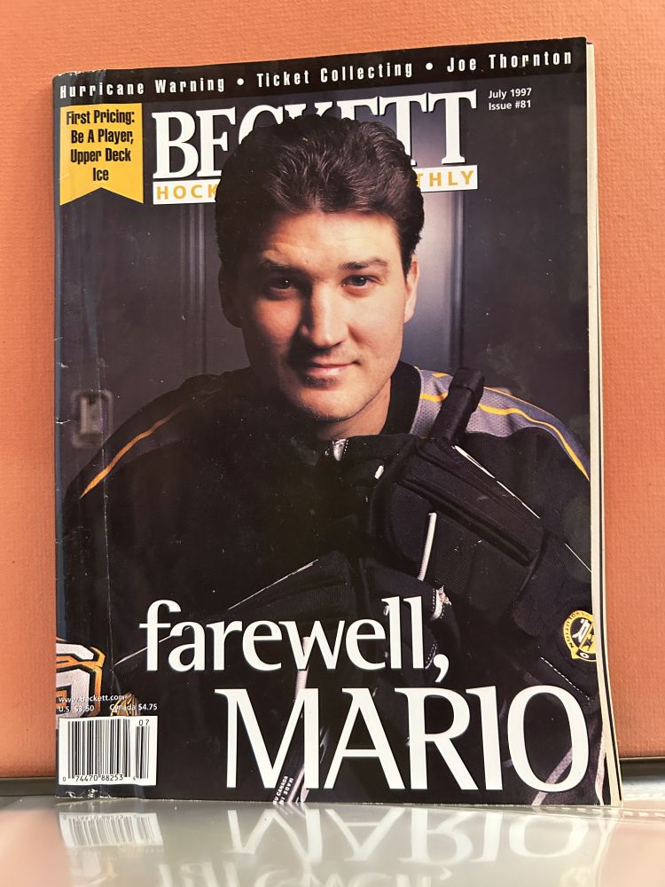 Beckett Hockey Monthly July 1997 Farewell, Mario Issue #81 NM