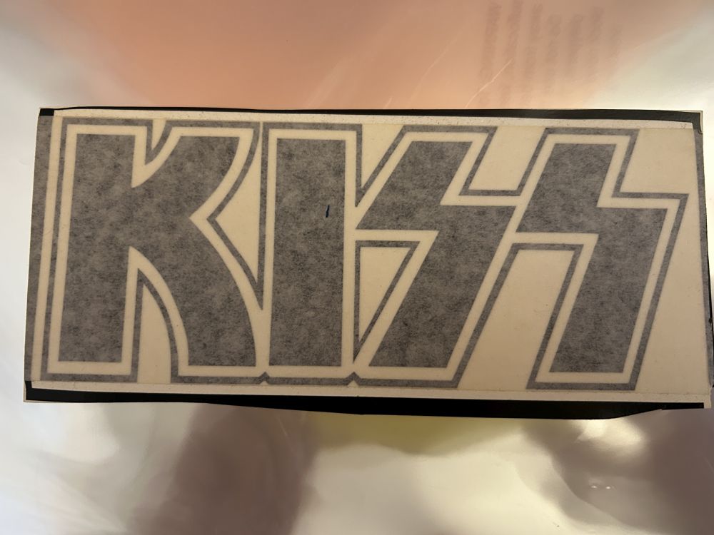 KISS Window Decal 6.5x3 Mint Condition