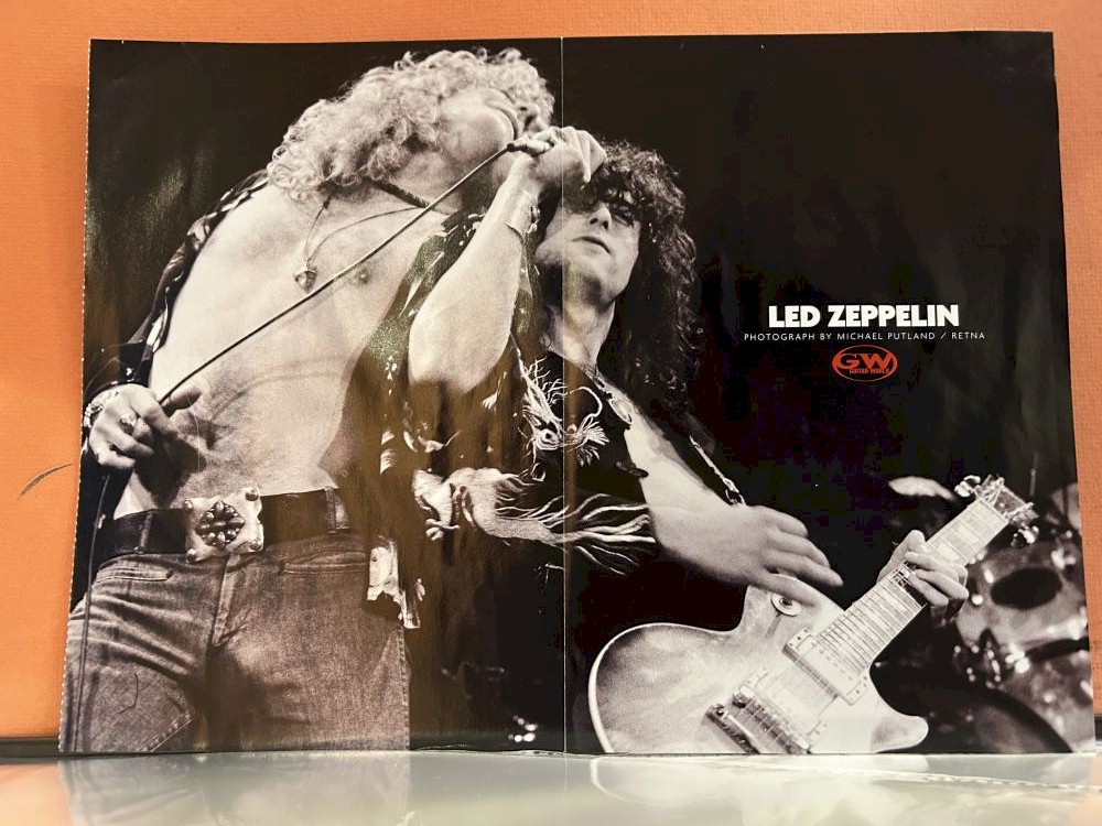Led Zeppelin Poster 10x15 Michael Putland Photo Near Mint