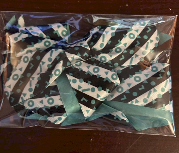Satin Box Patterned Ribbons Set