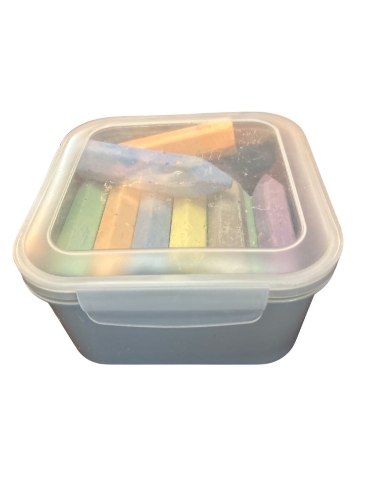 Plastic Container of Sidewalk Chalk