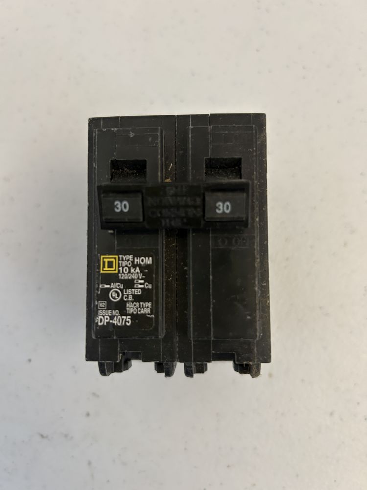 Square D 30 Amp Double Pole Circuit Breaker