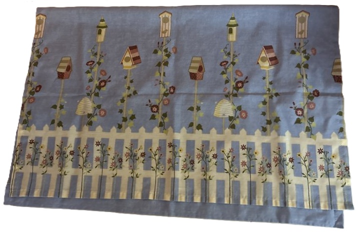 Birdhouse Pattern Window Curtain - 38x56