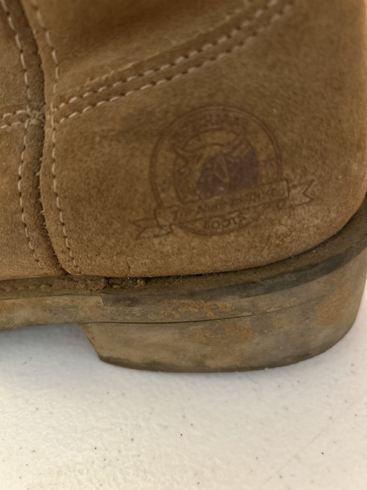 Men's Brahma Leather Work Boots - Size 10
