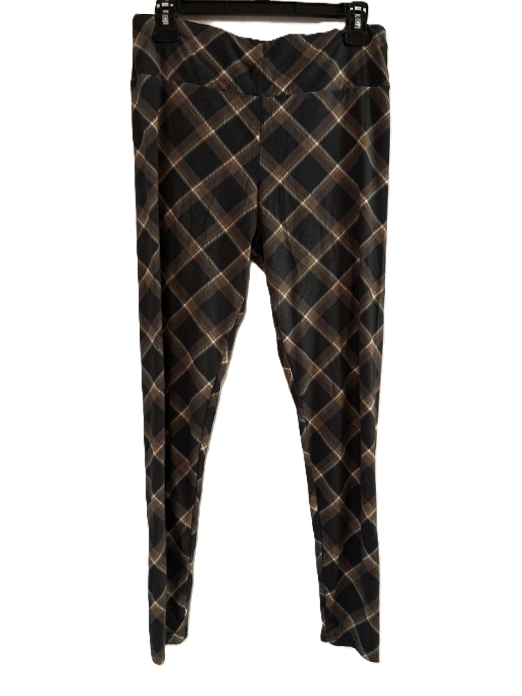 Women's No Boundaries Plaid Leggings - XL