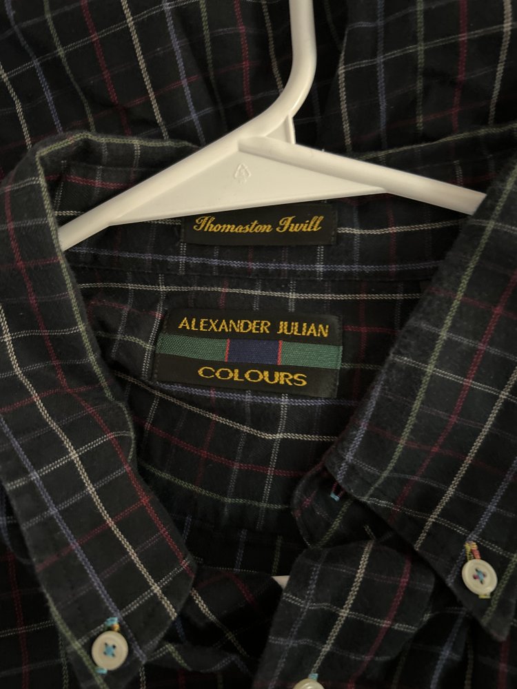 Men's Thomaston Twill Alexander Julian Plaid Shirt - XL