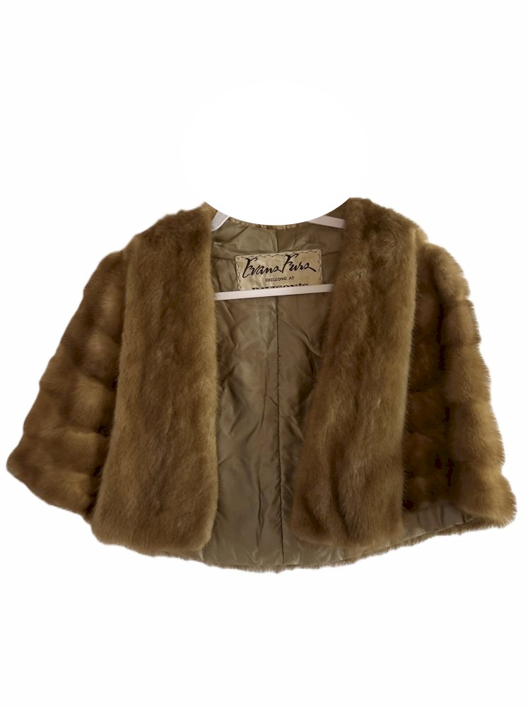 Vintage Genuine Mink Cape – Evan’s Furs / Davidson’s – AS IS