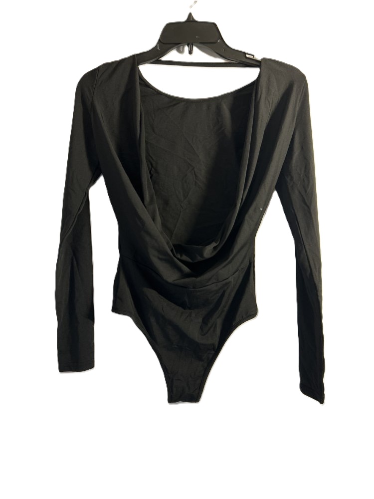 Women's Black Long Sleeve Bodysuit