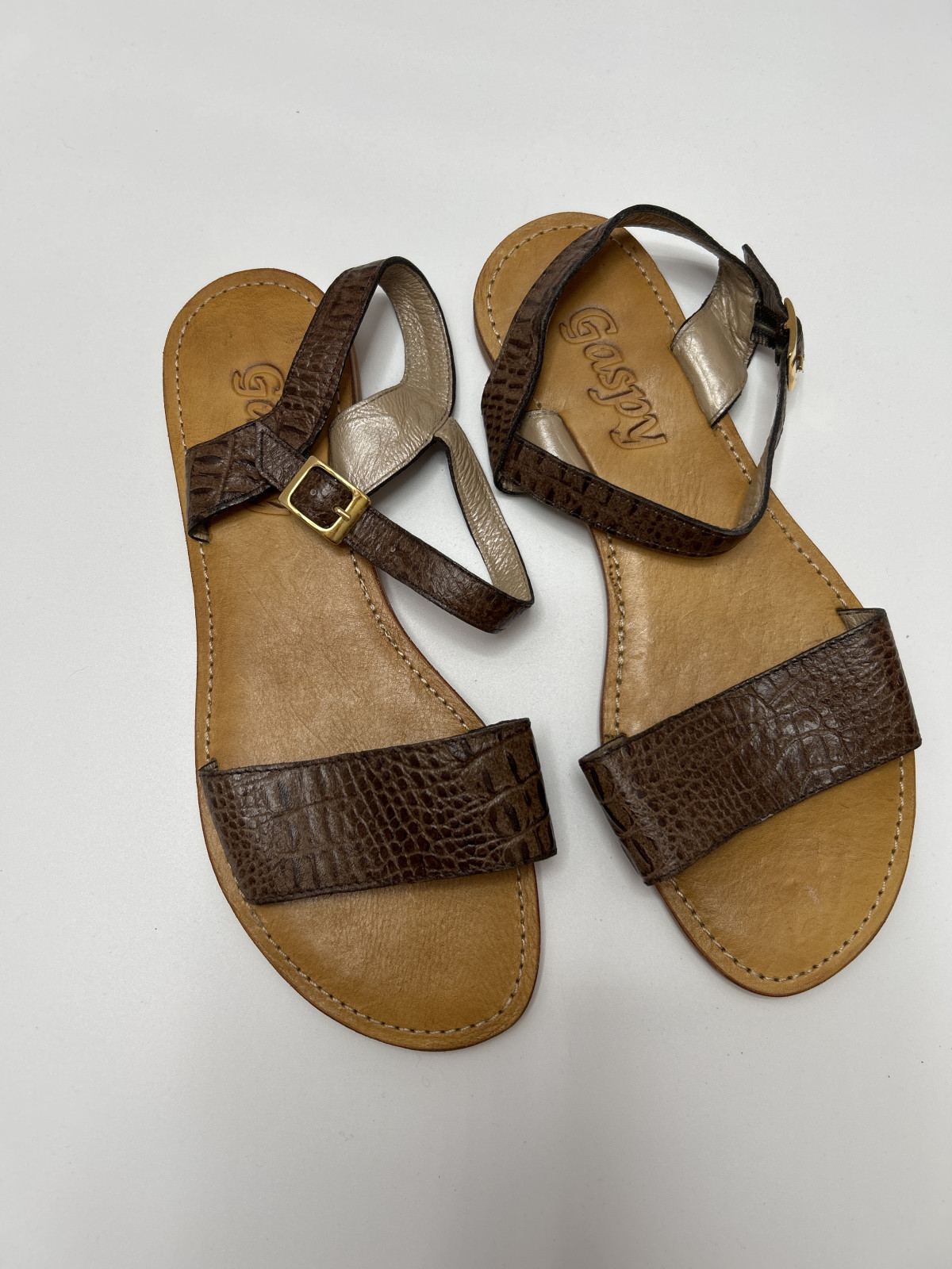 Women's Gaspy Brown Strap Sandals - Size 9