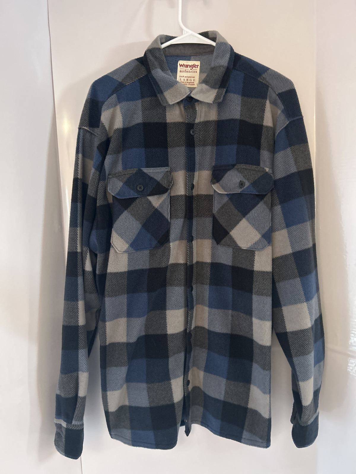 Men's Wrangler Plaid Flannel Shirt - Large