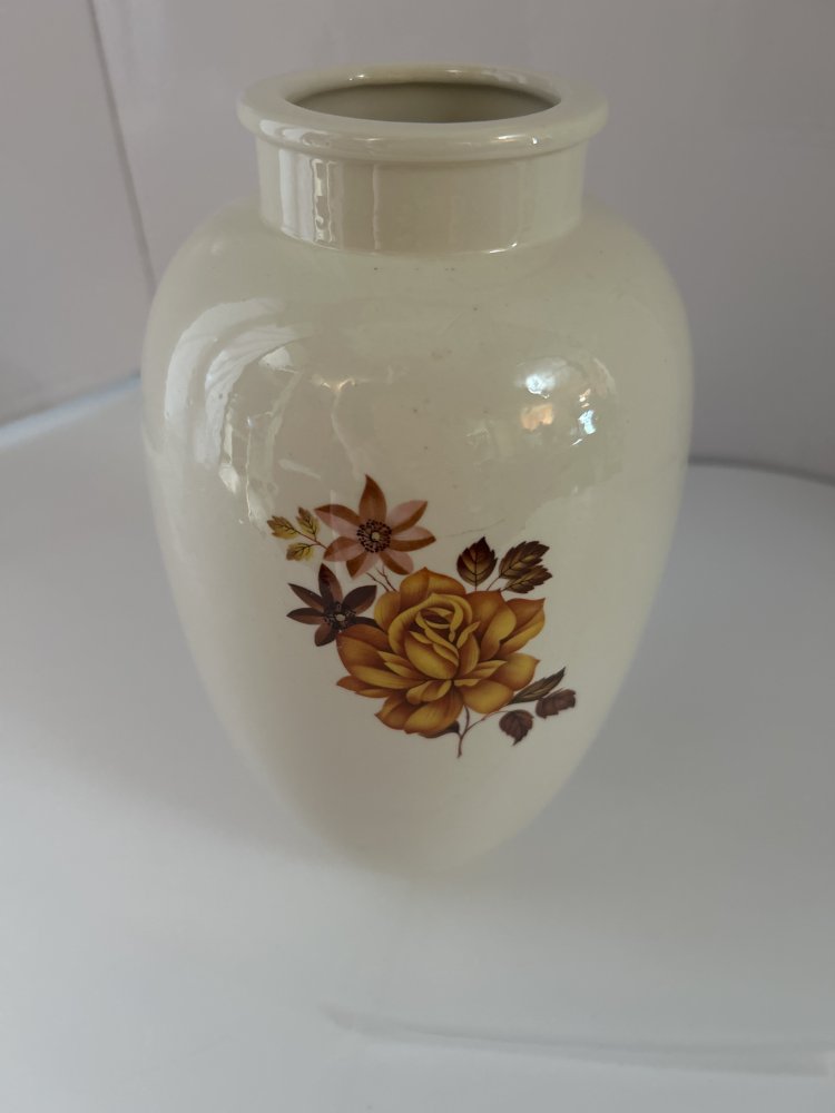 Ceramic Floral Vase - 5x9"