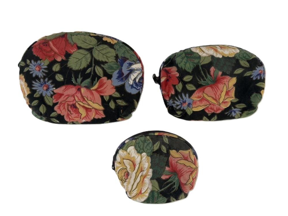 Floral Cosmetic Bag Set