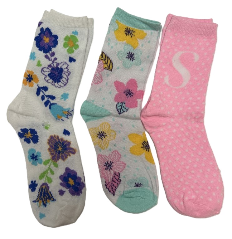 Women's Floral and Polka Dot Socks Set