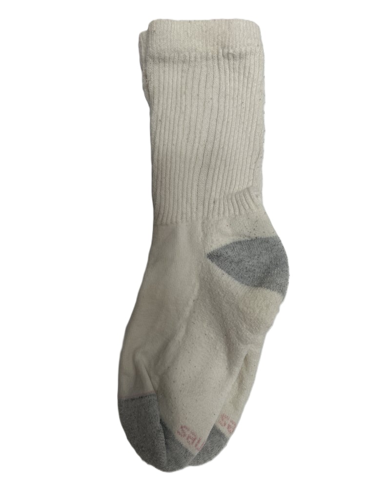 Men's White Athletic Crew Socks