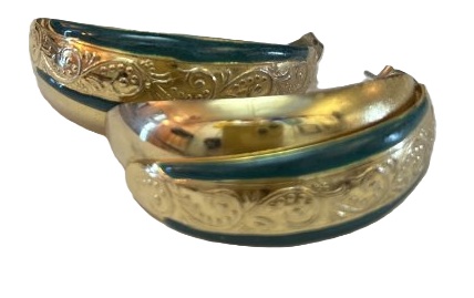 Gold Tone Hoop Earrings