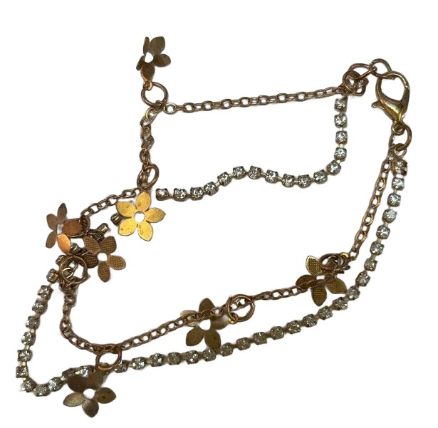 Bracelet Floral Chain Bracelet - 8"